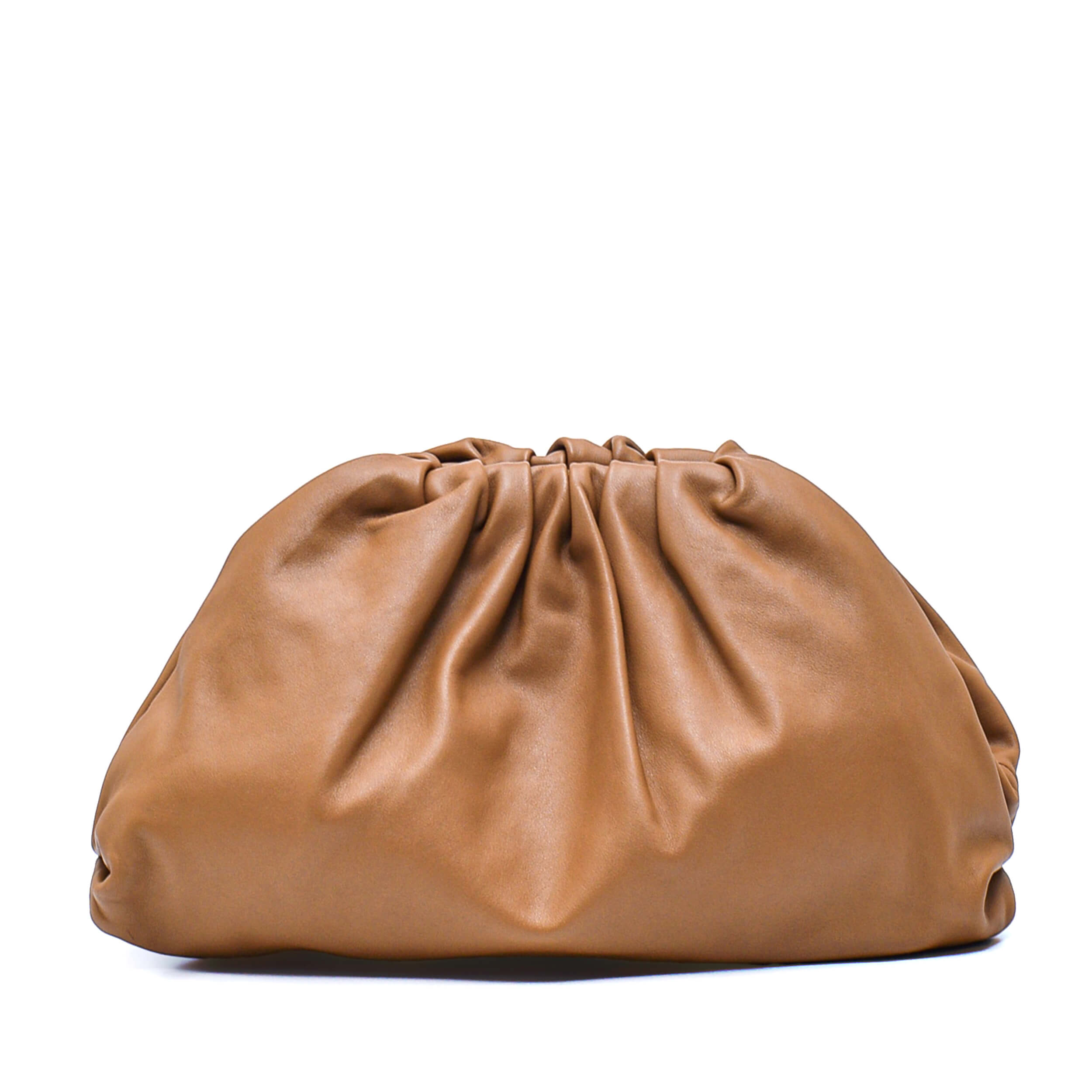 Bottega Veneta- Brown Leather Pouch Bag & Clutch